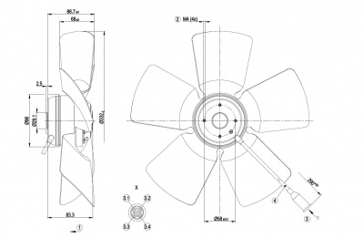 Вентилятор осевой ebmpapst A6E330AA0210