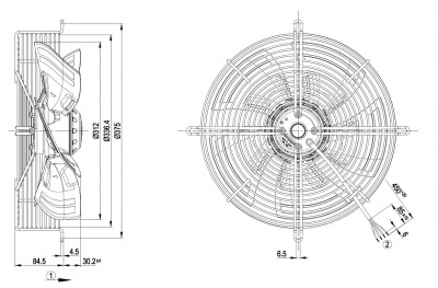 Вентилятор осевой ebmpapst S4E315AS2031